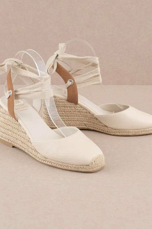 Oasis Society Alondra Espadrille Lace Up Wedge in - Shoes photo