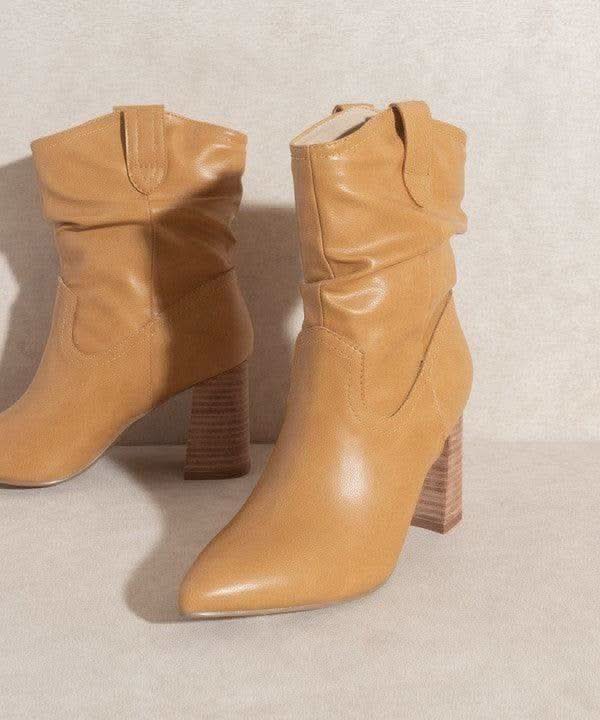 OASIS SOCIETY Mavis - Western Style Bootie - SwagglyLife Home & Fashion