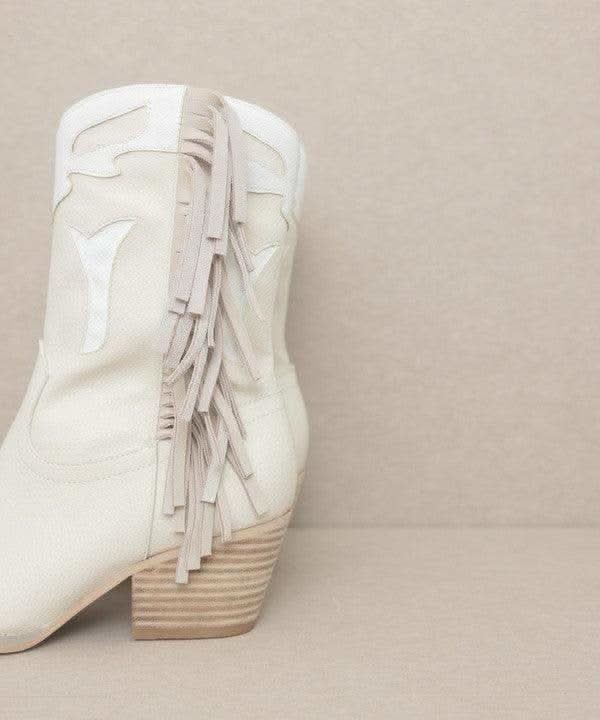 OASIS SOCIETY Millie - Fringe Framed Bootie in - Shoes photo