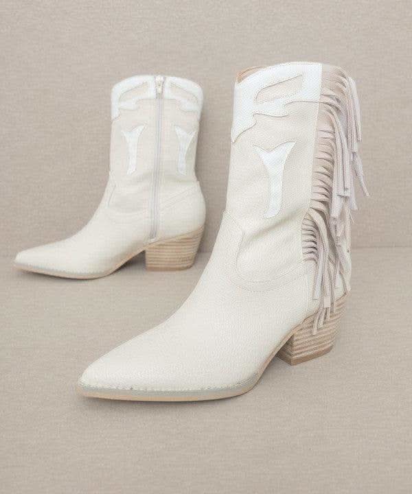 OASIS SOCIETY Millie - Fringe Framed Bootie in - Shoes photo