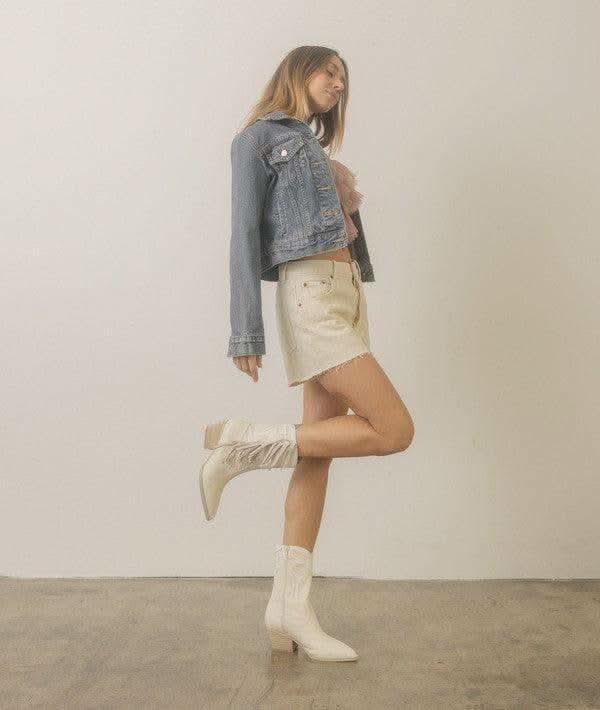 OASIS SOCIETY Millie - Fringe Framed Bootie in - Shoes photo