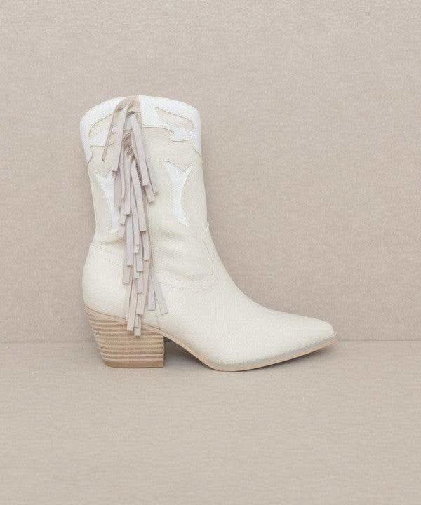 OASIS SOCIETY Millie - Fringe Framed Bootie in - Shoes photo