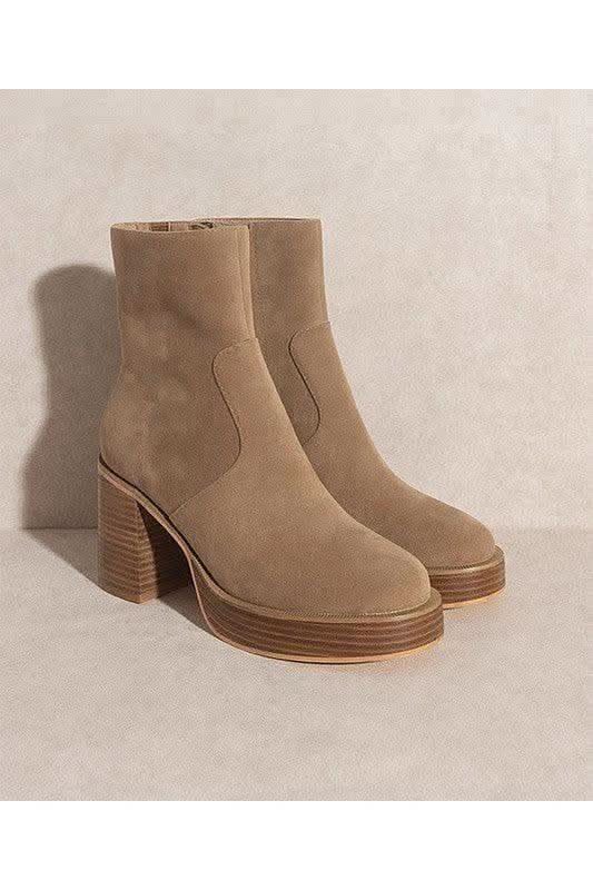 Oasis Society The ALEXANDRA Bootie, Khaki in KHAKI - Shoes photo