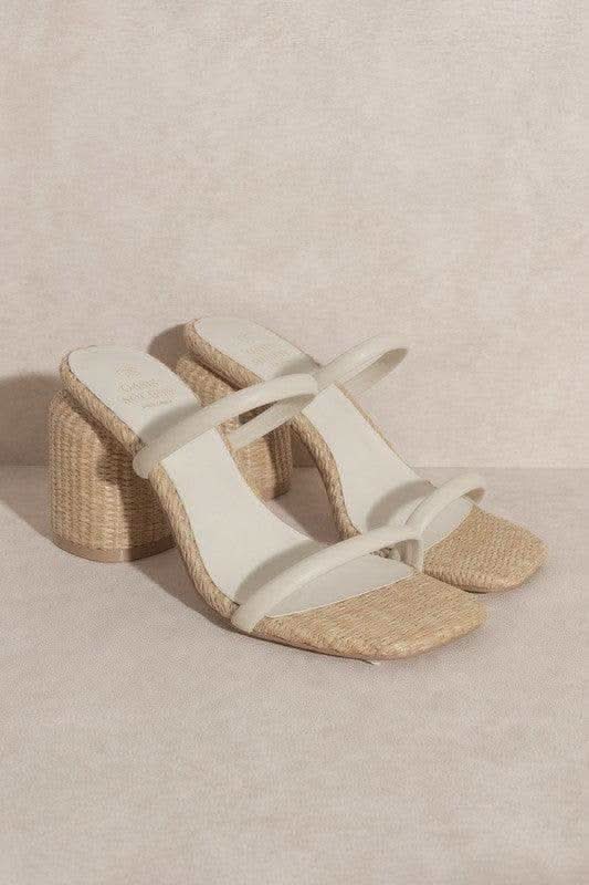 Oasis Society The Margaret Raffia Heel in BEIGE - Shoes photo