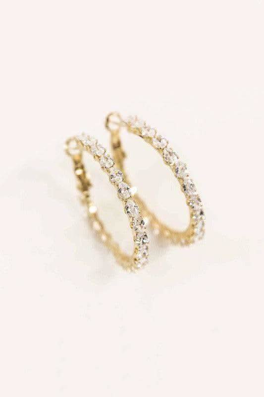 Outshine Hoop Earrings in Gold OS - Earrings photo