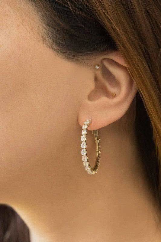 Outshine Hoop Earrings in - Earrings photo