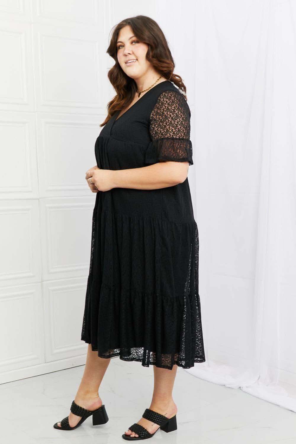 P & Rose Lovely Lace Full Size Tiered Dress in - Dresses photo
