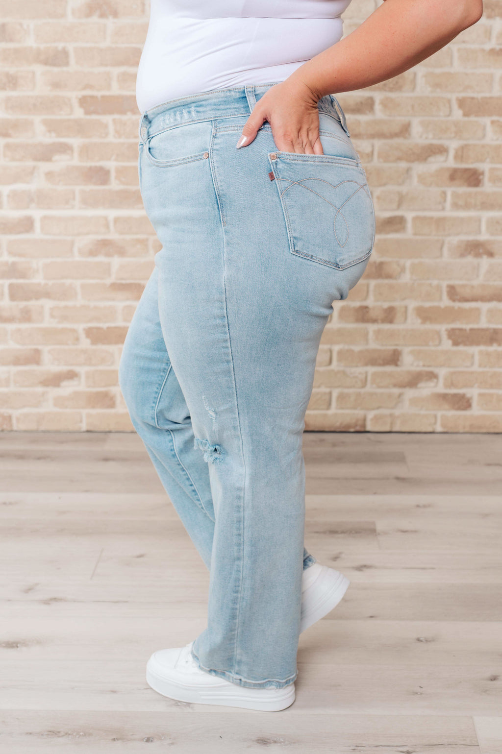 Parker High Rise 90's Straight Jeans in - Womens photo