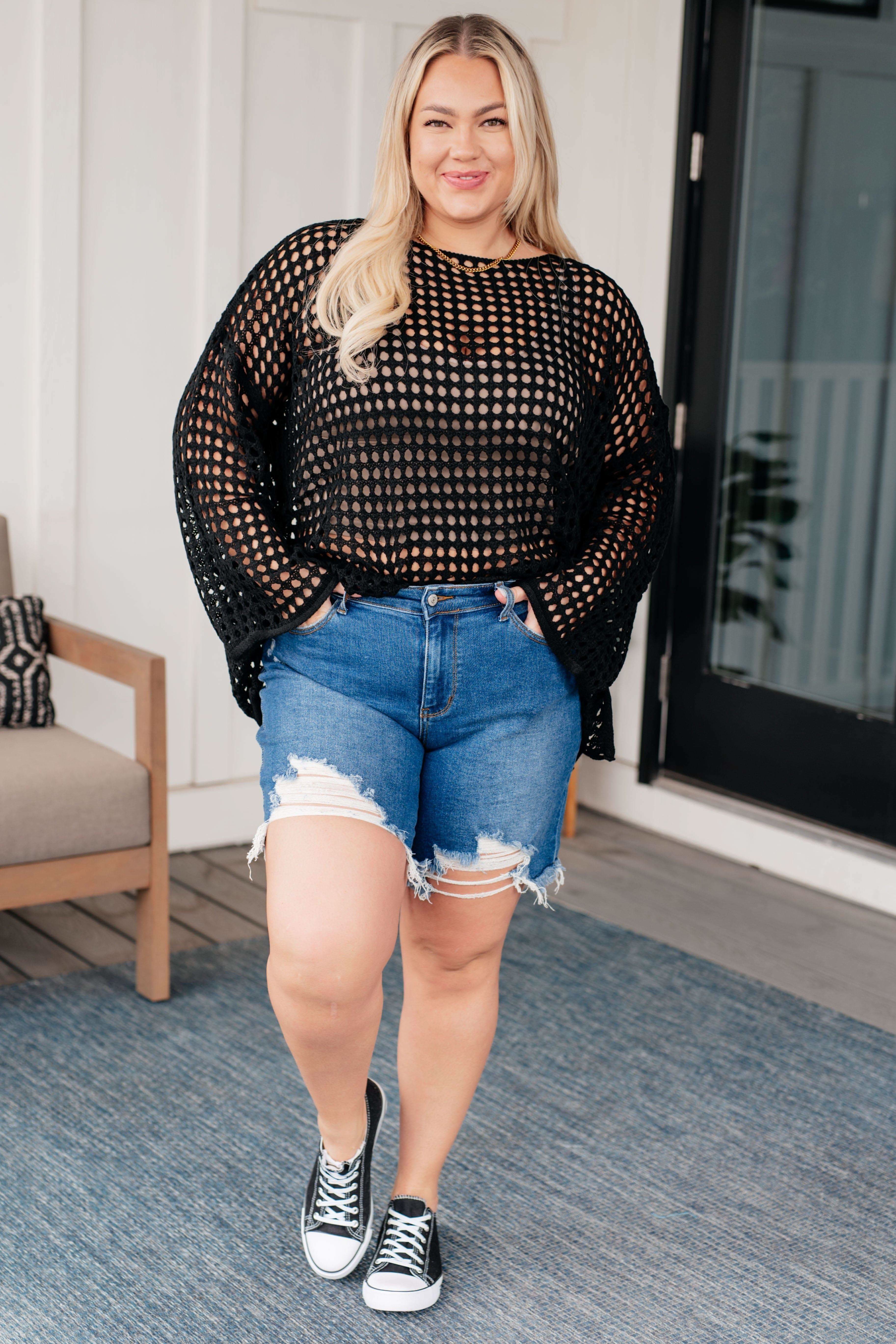 Ask Anyway Fishnet Sweater - SwagglyLife Home & Fashion Ask Anyway Fishnet Sweater - SwagglyLife Home & Fashion