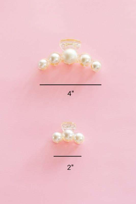 Pearl Hair Claw Clip Set - 2PK - SwagglyLife Home & Fashion