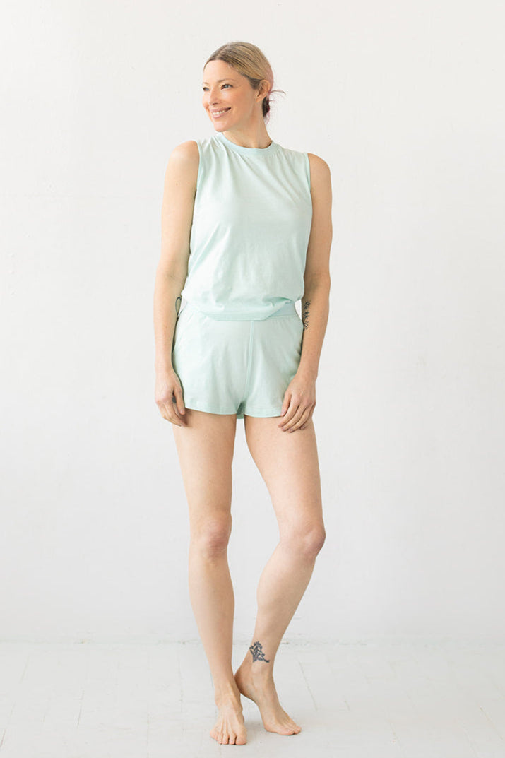 SALUA Pima Cotton Shorties in - SHORTS photo