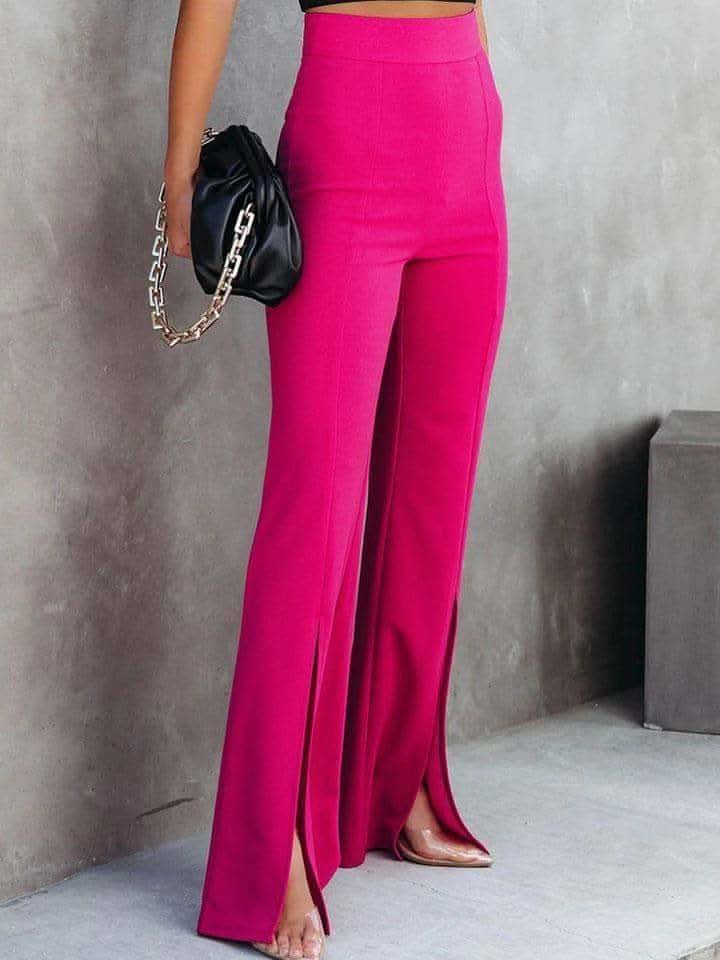 Piper Front Slit Flare Leg Pants in - Pants photo