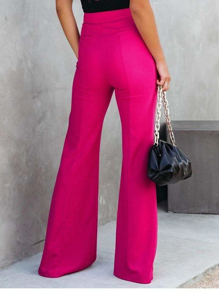Piper Front Slit Flare Leg Pants in - Pants photo