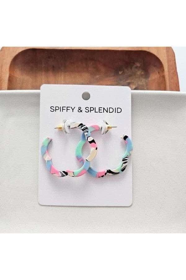 Posey Hoops - 80's Pastels in - Earrings photo