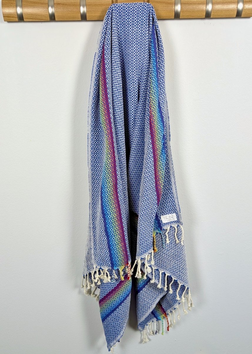 Prism Collection - Vibrant Turkish Beach Towel in Navy - Towel photo