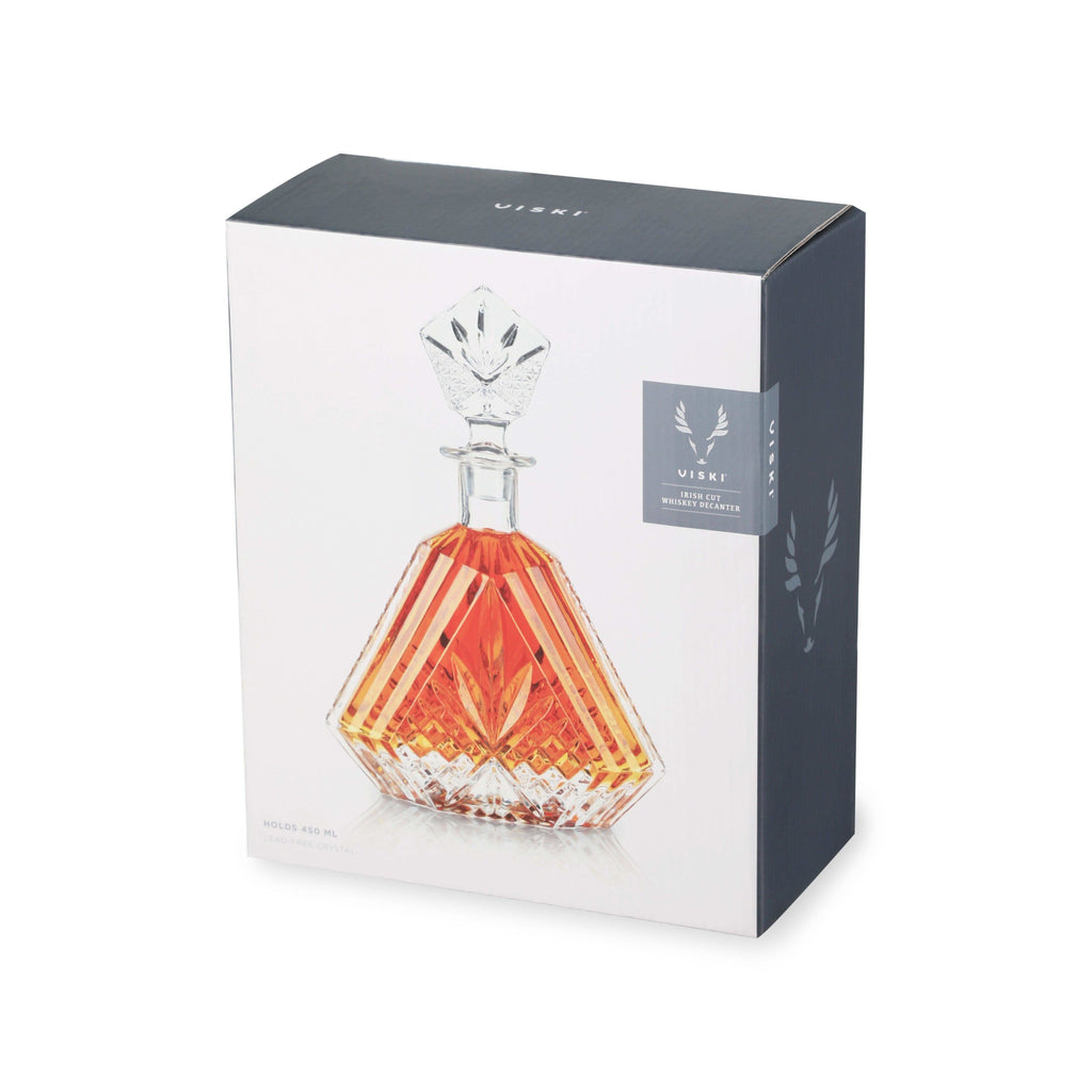 Viski Admiral Crystal Irish Cut Whiskey Decanter - SwagglyLife Home & Fashion