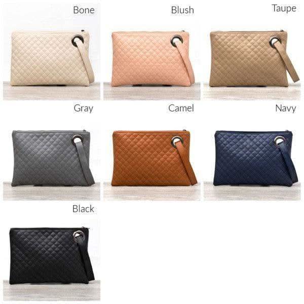 Quilted Wristlet Clutch in - Handbags photo