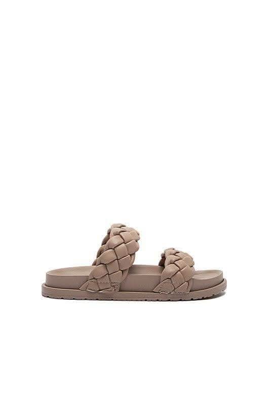 Qupid ALBINA Braided Slide Sandal, Multiple Colors in - Shoes photo
