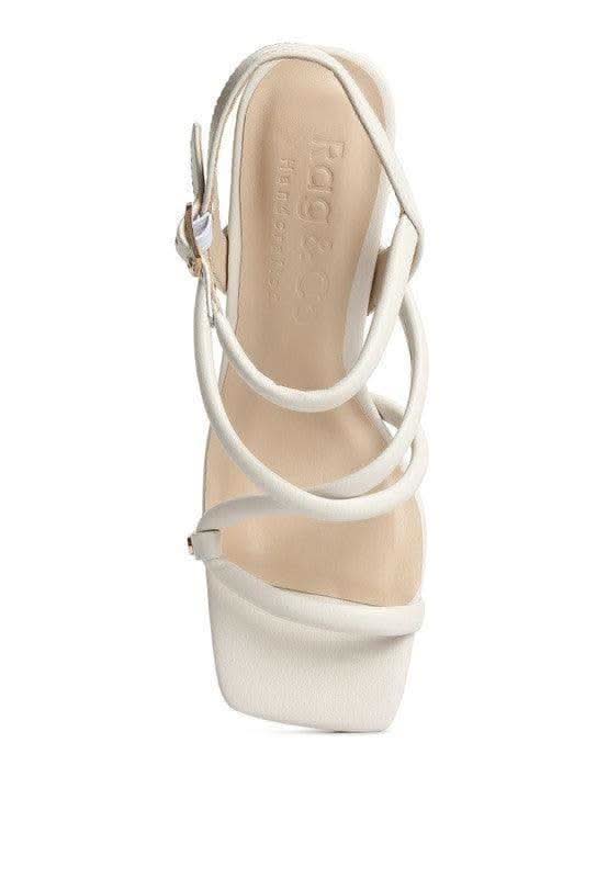 Rag & Co. Artha Open Square Toe Block Heel Sandals in - Heels photo