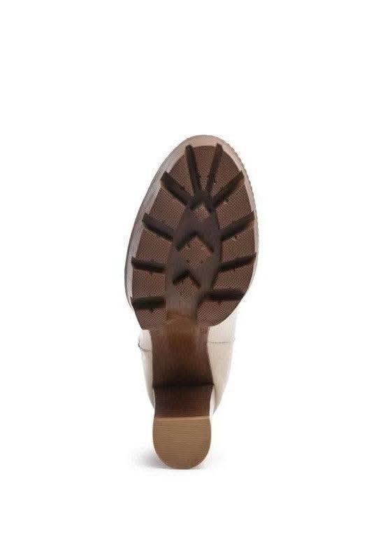 Mistress High Block Heeled Chunky Leather Boot in - Shoes photo