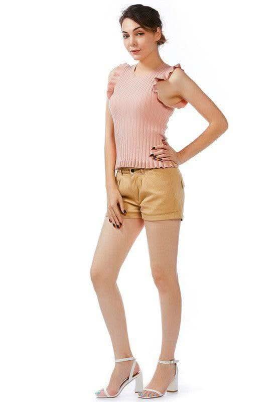 RAG CO Pleated Flap Pocket Shorts in - Shorts photo