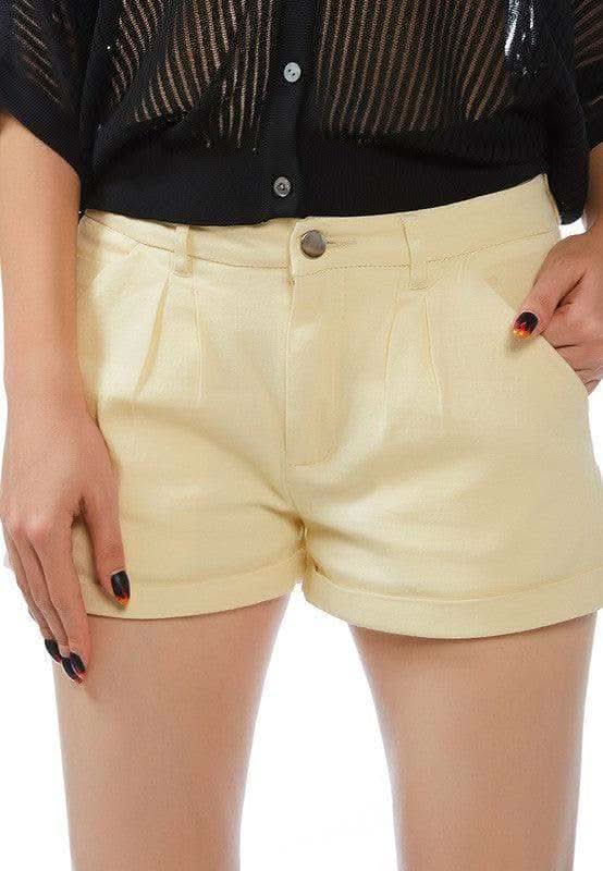 RAG CO Pleated Flap Pocket Shorts in - Shorts photo