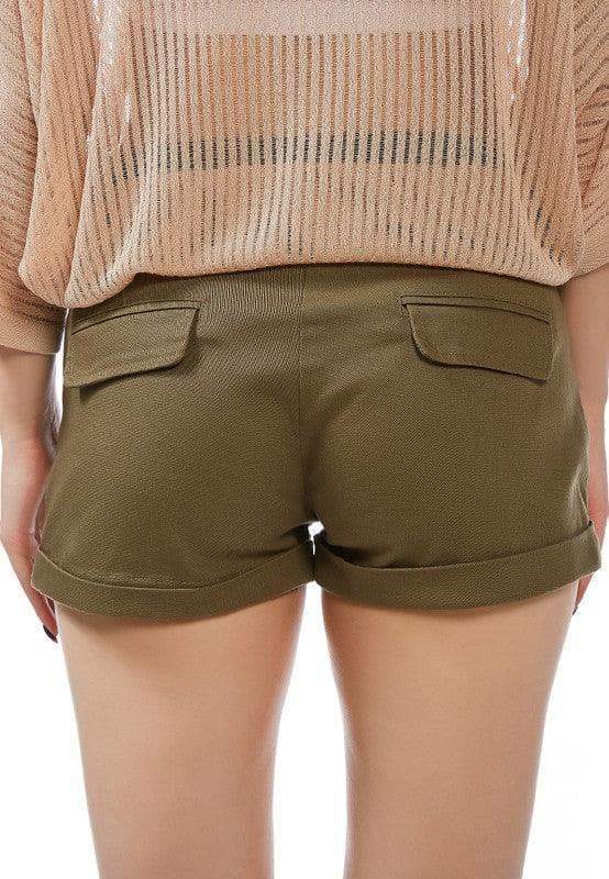 RAG CO Pleated Flap Pocket Shorts in - Shorts photo