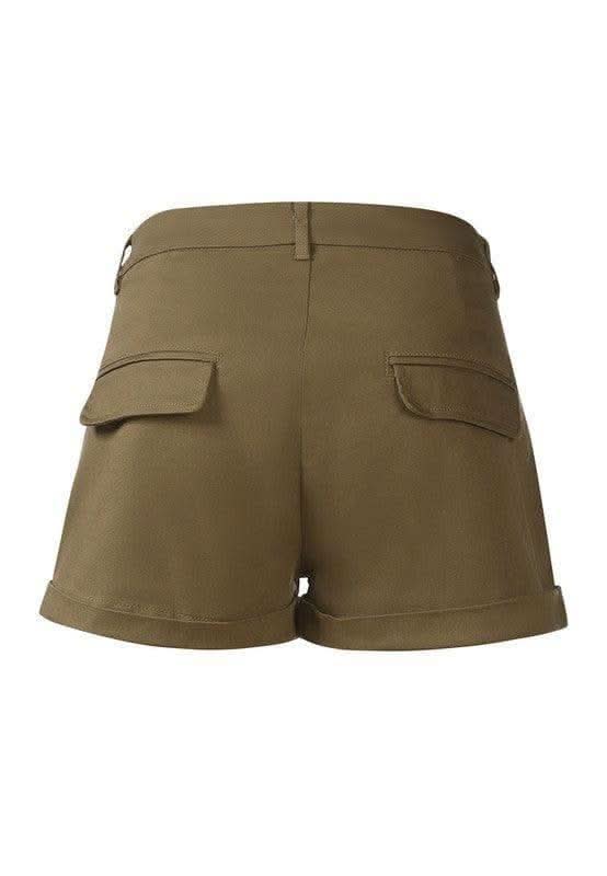 RAG CO Pleated Flap Pocket Shorts in - Shorts photo