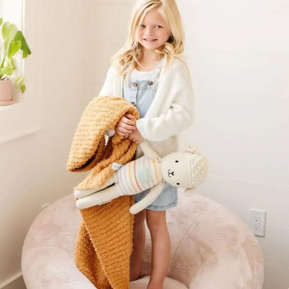 Ribbed BAMBONI® Toddler Blankets in Golden - photo