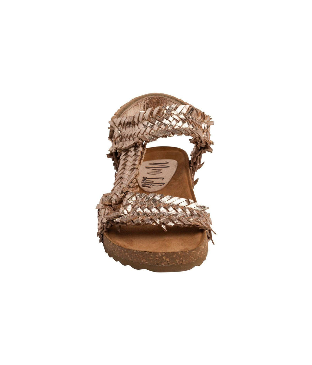 River Dance Woven Sandal in Champagne in - Shoes photo