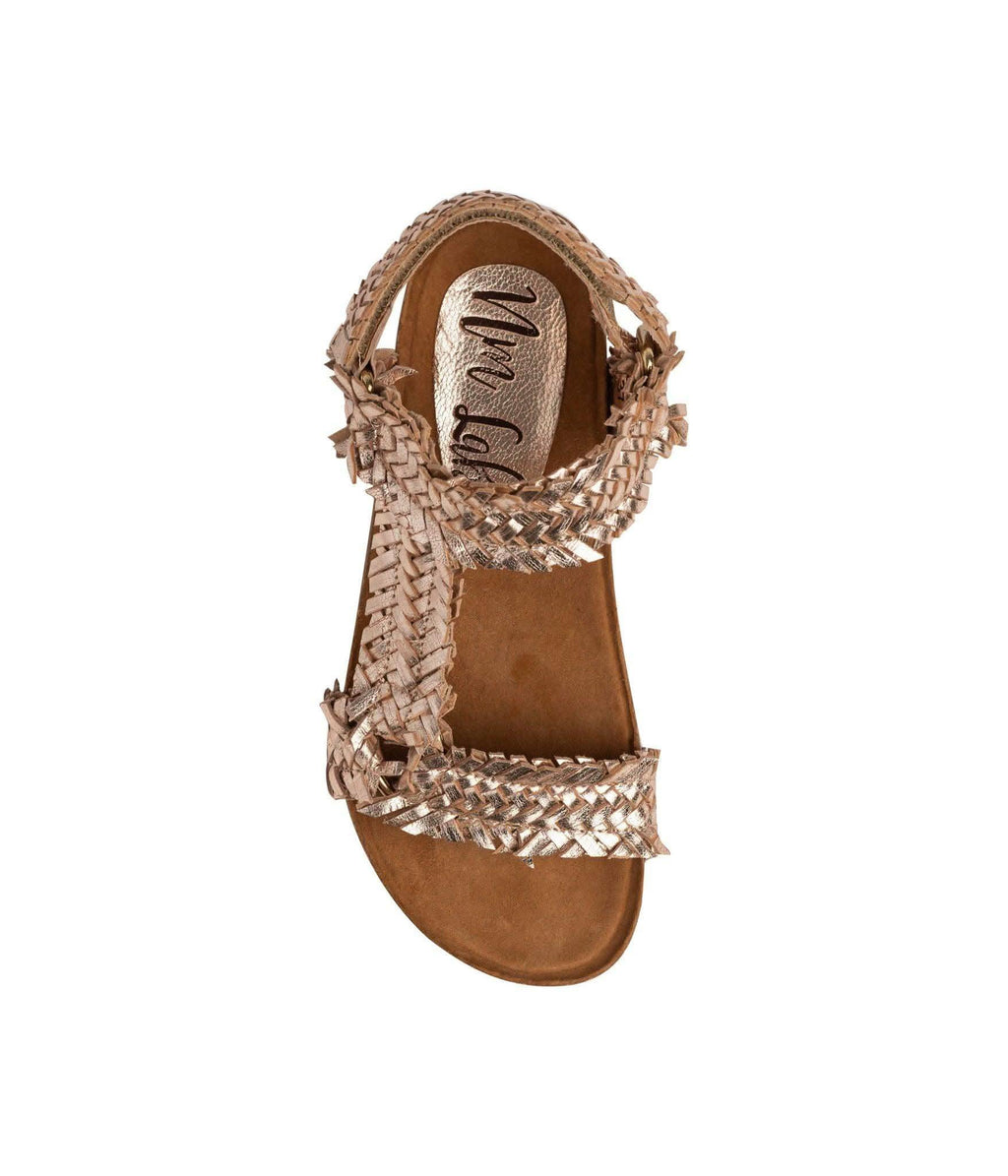 River Dance Woven Sandal in Champagne in - Shoes photo