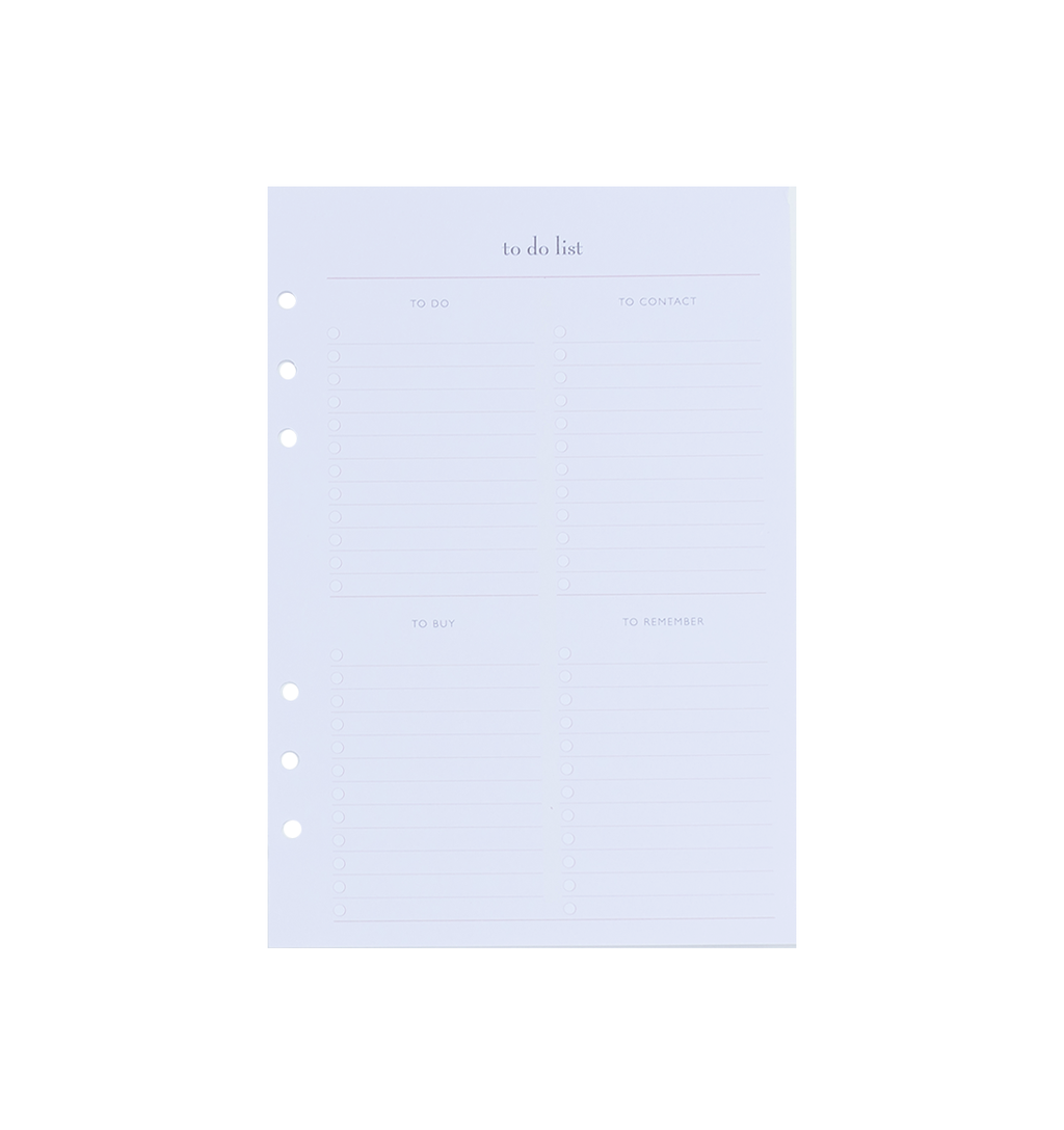 A5 Refills for Meal Planning, To-Do Lists & Notes in - retail photo