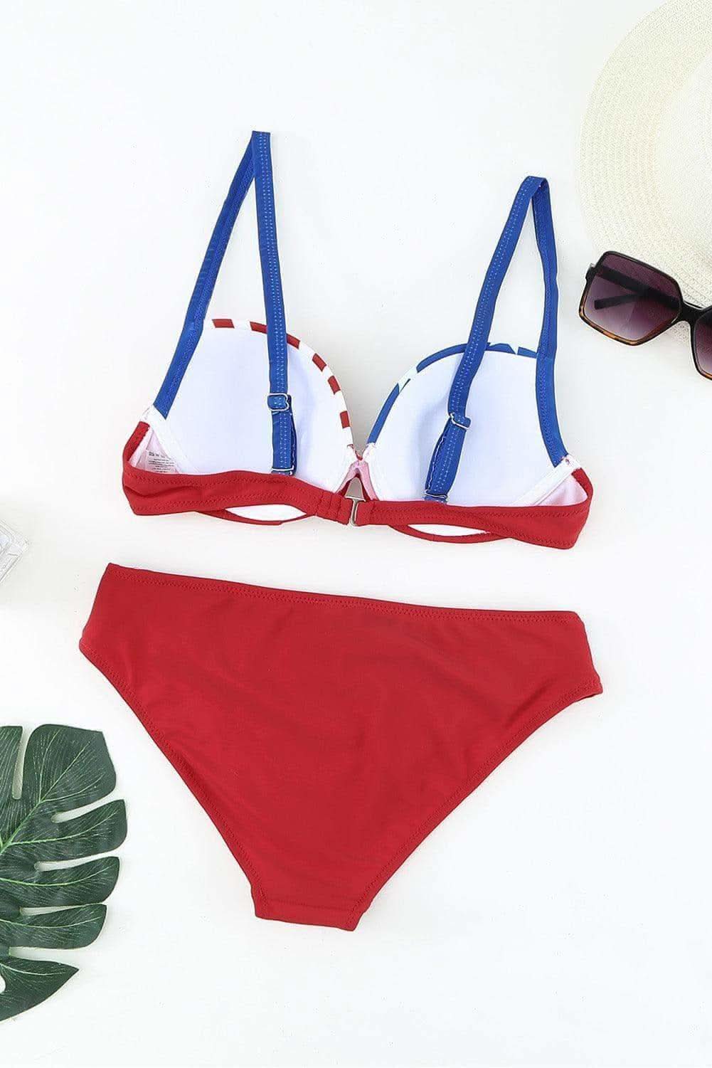 Ruched Bikini Set, Multiple Colors - SwagglyLife Home & Fashion