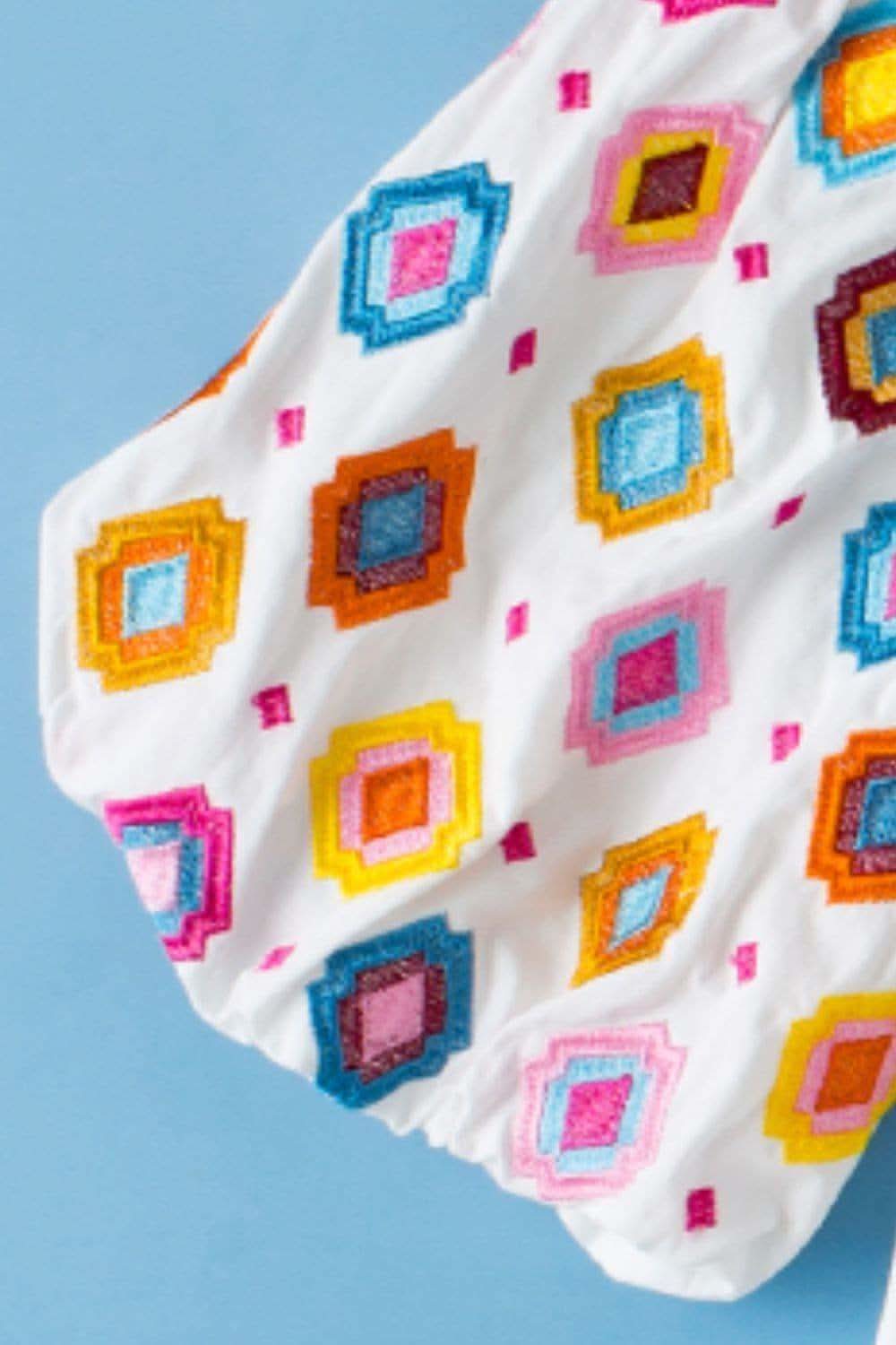 Sandra Printed Mock Neck Puff Sleeve Blouse - SwagglyLife Home & Fashion