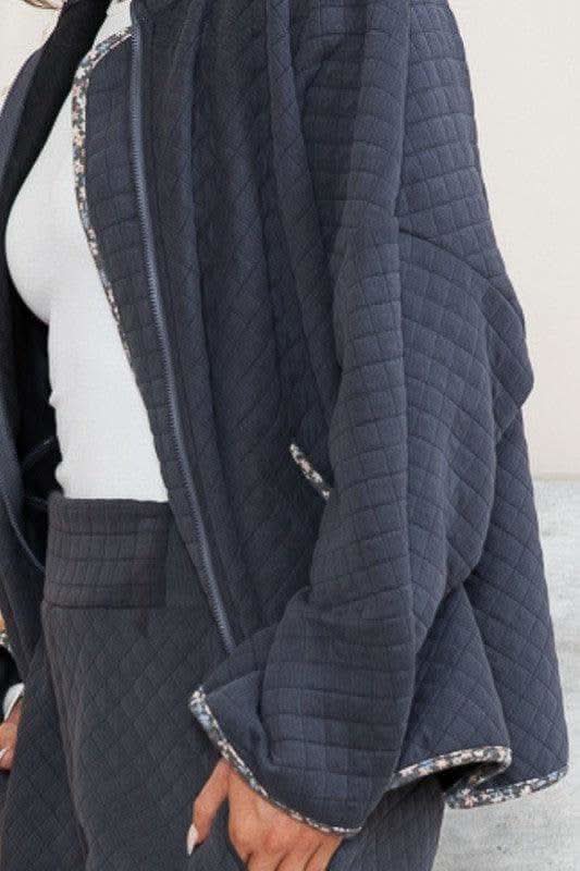 Sandra Quilt Jacket with Pockets - SwagglyLife Home & Fashion