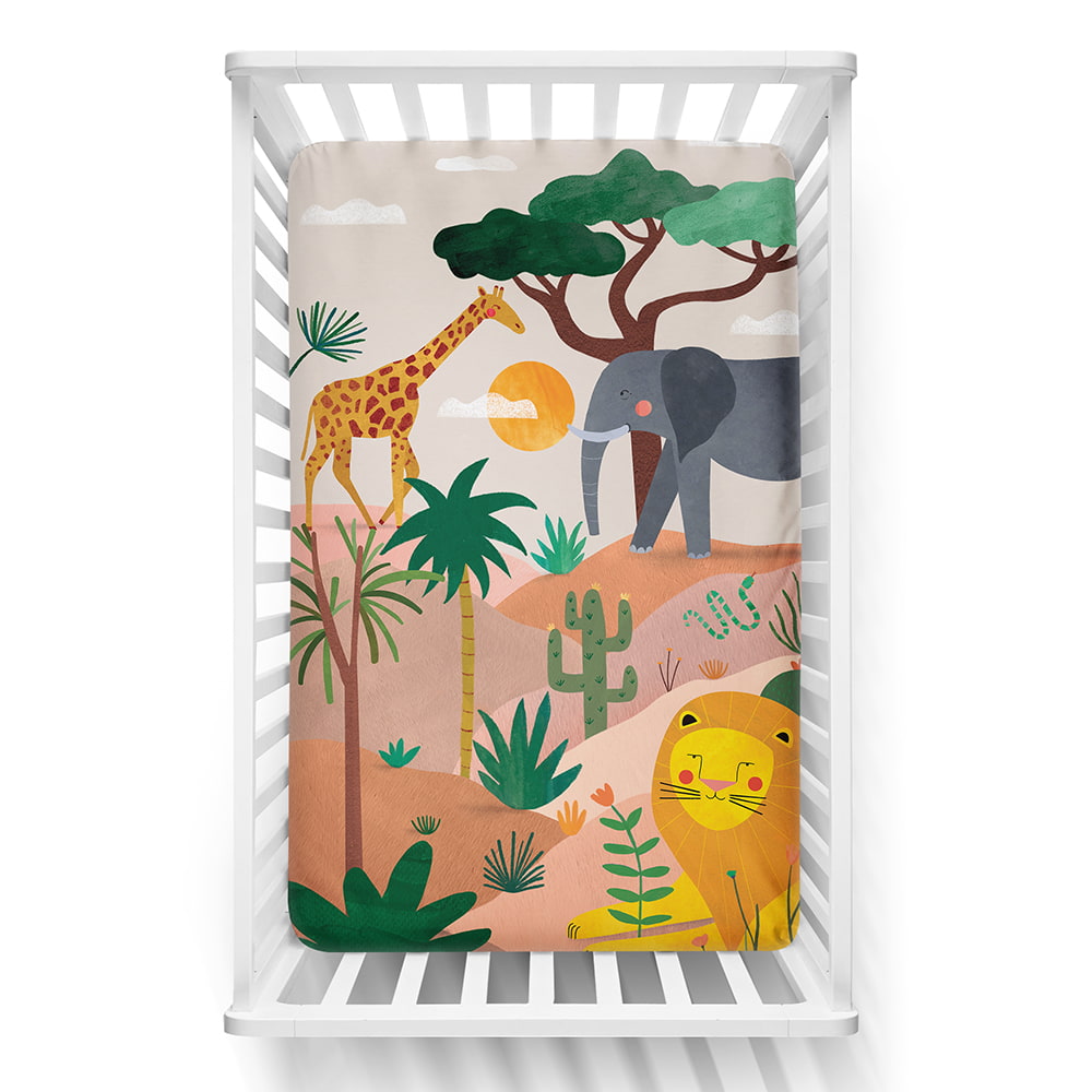 In The Savanna Mini Crib Sheet in - Crib sheets photo