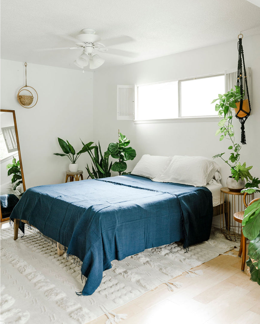 3 Panel Solid Cotton Blanket - SwagglyLife Home & Fashion 3 Panel Solid Cotton Blanket - SwagglyLife Home & Fashion