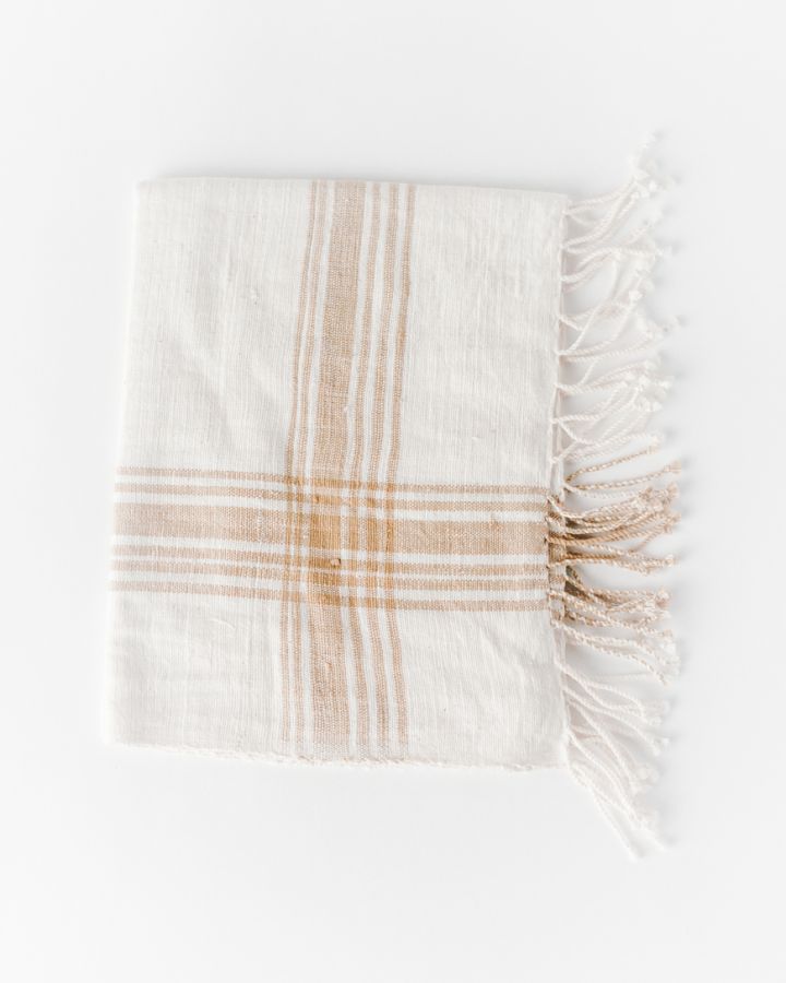Cabin Hatch Cotton Hand Towel in Beige - Kitchen Towels photo