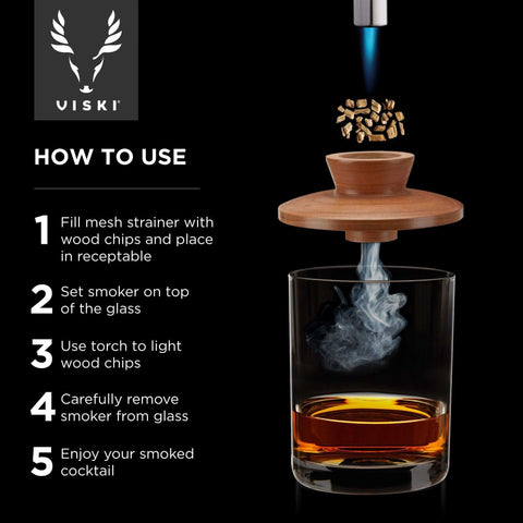 Viski Alchemi Single Serve Smoked Cocktail Kit - SwagglyLife Home & Fashion Viski Alchemi Single Serve Smoked Cocktail Kit - SwagglyLife Home & Fashion