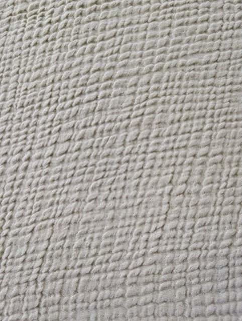 Serene Bedspread Collection – Organic Turkish Cotton, Textured Solid Colors, Queen/King Sizes in - Blanket photo