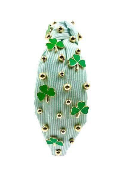 Shamrock Headband with gold beads - SwagglyLife Home & Fashion