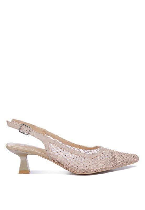 Siev Rhinestone Slingback Mules - SwagglyLife Home & Fashion