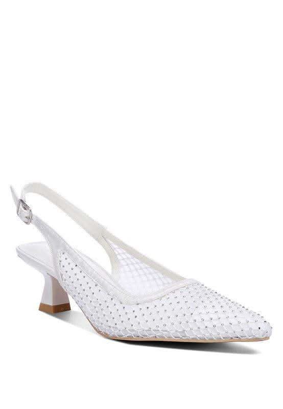 Siev Rhinestone Slingback Mules - SwagglyLife Home & Fashion