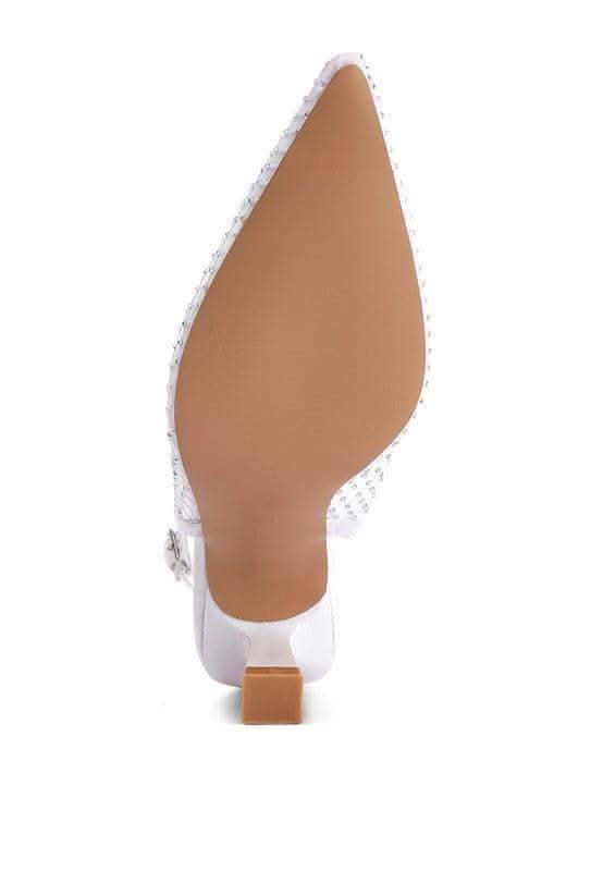 Siev Rhinestone Slingback Mules - SwagglyLife Home & Fashion