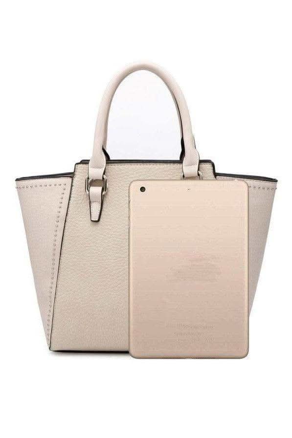 SIFIDES Tote Bag Medium/Large with Long Strap, Beige - SwagglyLife Home & Fashion