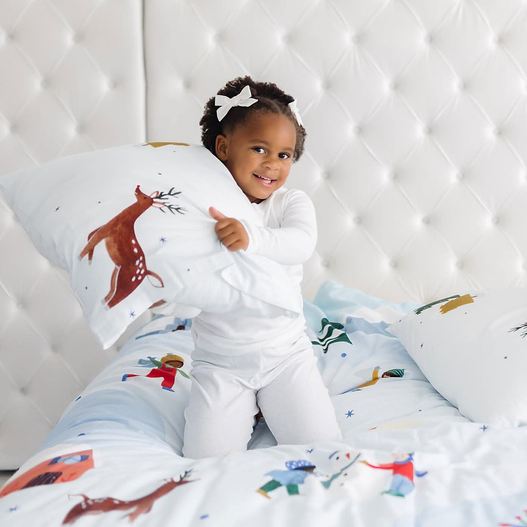 Snowy Day Duvet & Pillowcase in - Big Kid Bedding photo