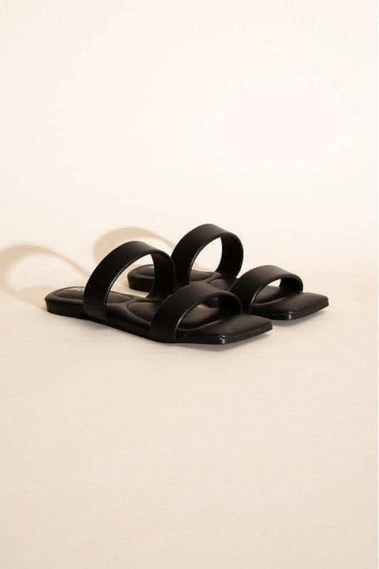 SODA RAMSEY-S Double-Strap Slides. in BLACK - Slides photo