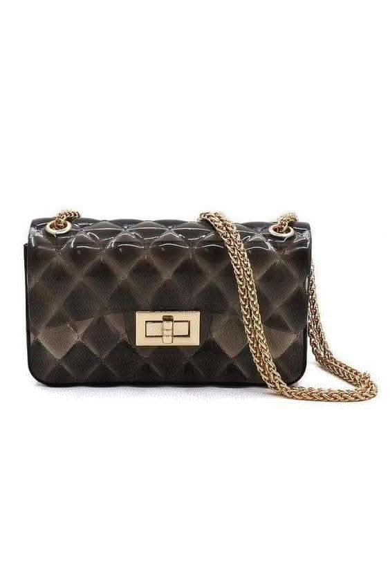 Sophie Quilt Embossed Multi Color Jelly Shoulder Bag - SwagglyLife Home & Fashion