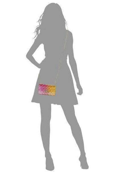 Sophie Quilt Embossed Multi Color Jelly Shoulder Bag - SwagglyLife Home & Fashion