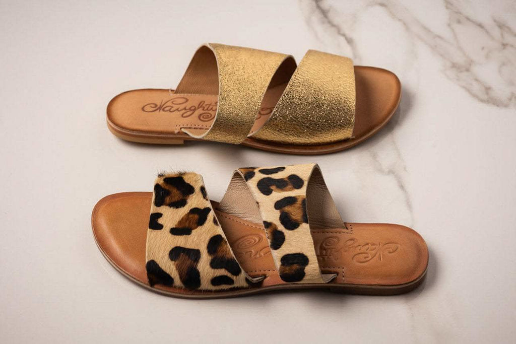 Spirited Dual Strap Slide in Leopard in - Shoes photo